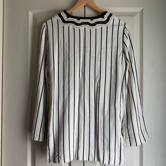 Tory Burch Filipa Slub Stripe Tunic - Picture 12 of 15